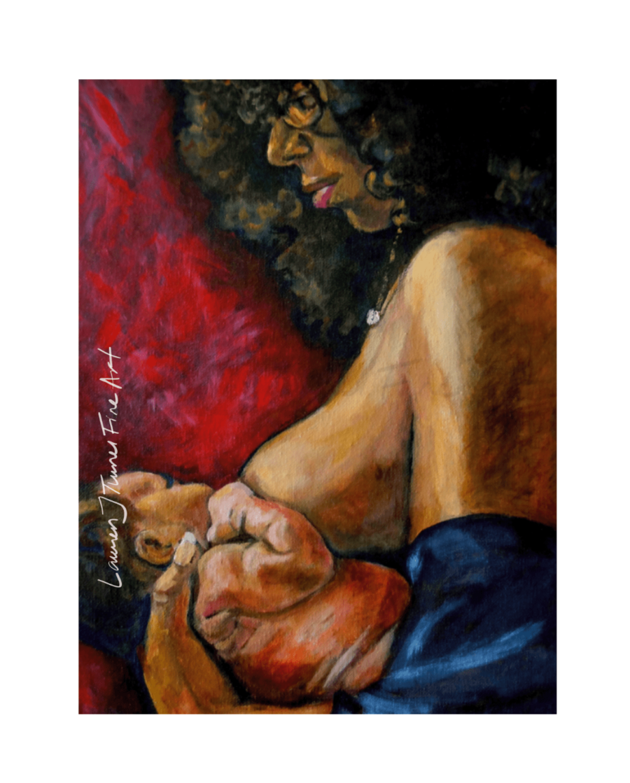 Afro Breastfeeding Red