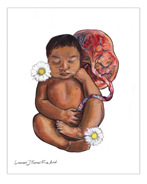 Daisy Baby with Placenta