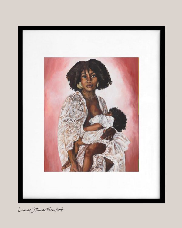 Mother Nursing with Lace