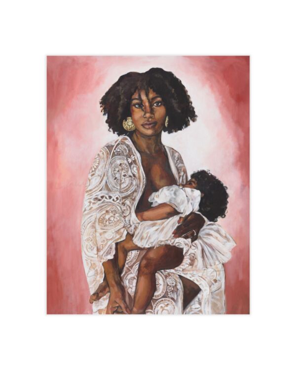 Mother Nursing with Lace