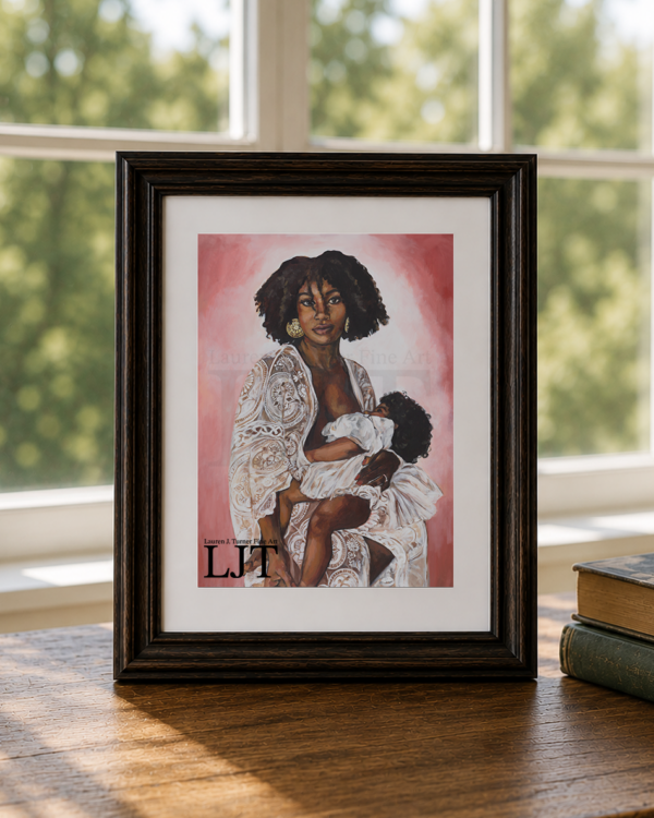 Mother Nursing with Lace