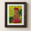 Red Cloth Diaper with African