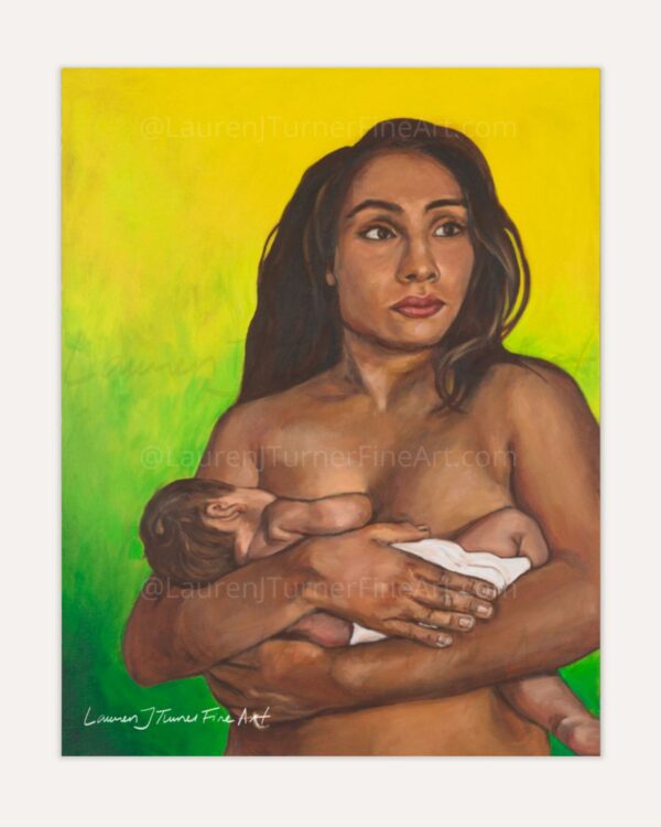 Lactating with gradient Yellow & Green