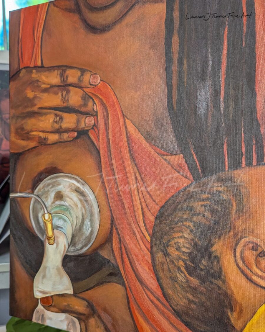 Original Painting: SNS Feeding System and Breast-pump - Image 3