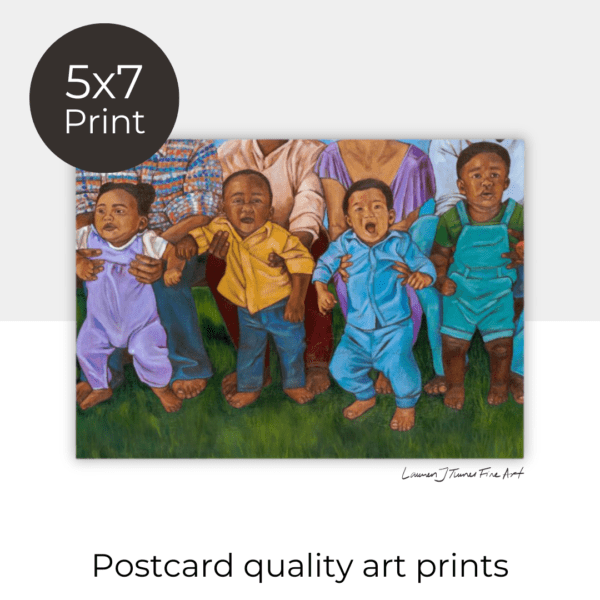 Premium Card Stock Prints: Toddlers with Parents