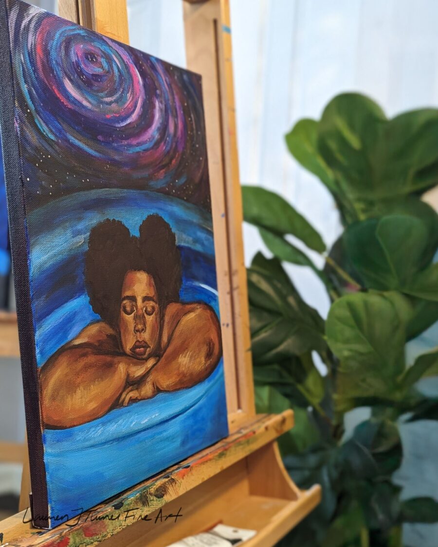 Original Painting: Birth in Her Galaxy - Image 4