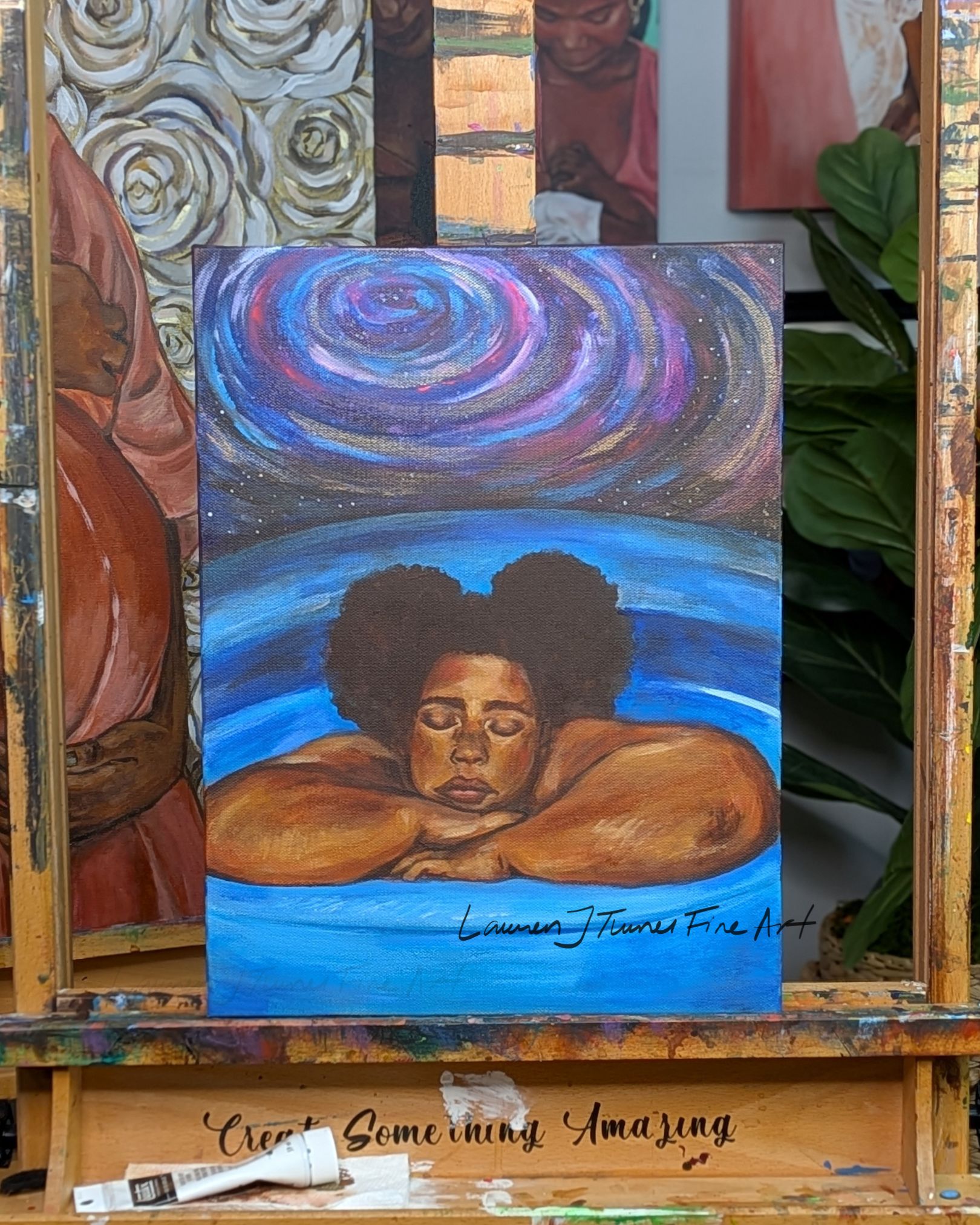 Original Painting: Birth in Her Galaxy