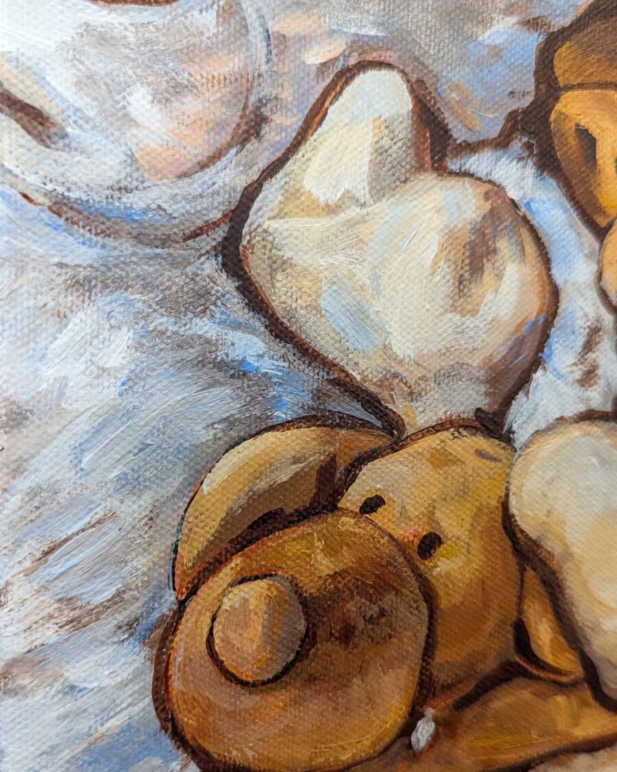 Original Painting: Stuffed snuggles - Image 3