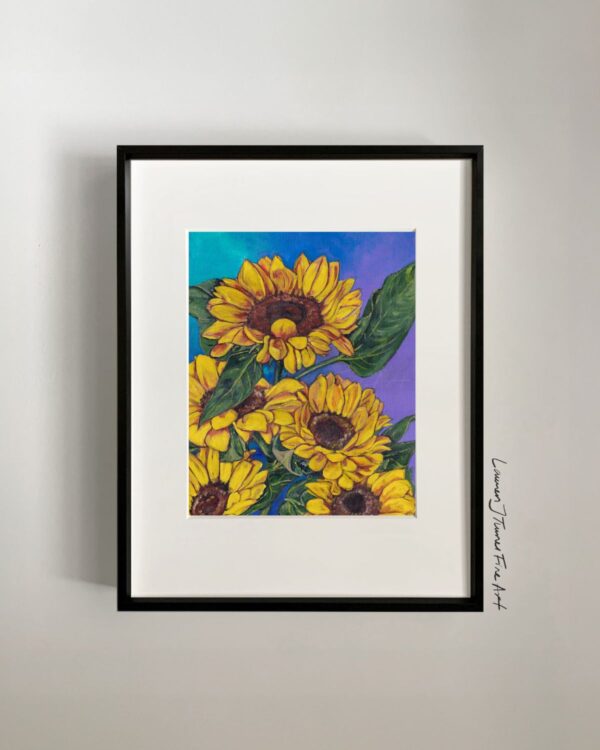 Gradient Sunflowers
