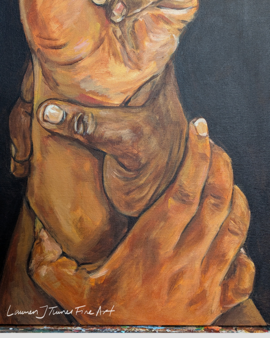 Original Painting: Supportive Hands Support in the Struggle - Image 4