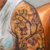 Original Painting: Breastfeeding in Orange Chair - Image 2