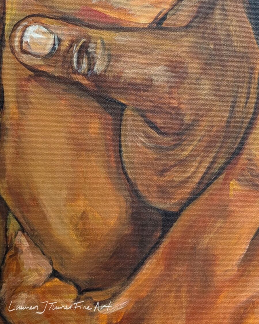 Original Painting: Supportive Hands Support in the Struggle - Image 3