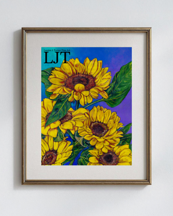Gradient Sunflowers