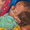 Original Painting: Traditional Indian Mother after Breastfeeding - Image 4