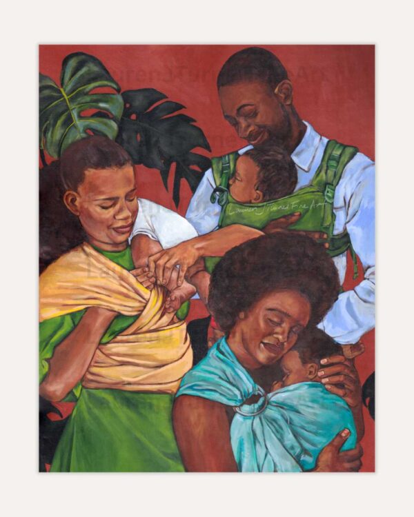 Three Parents Babywearing