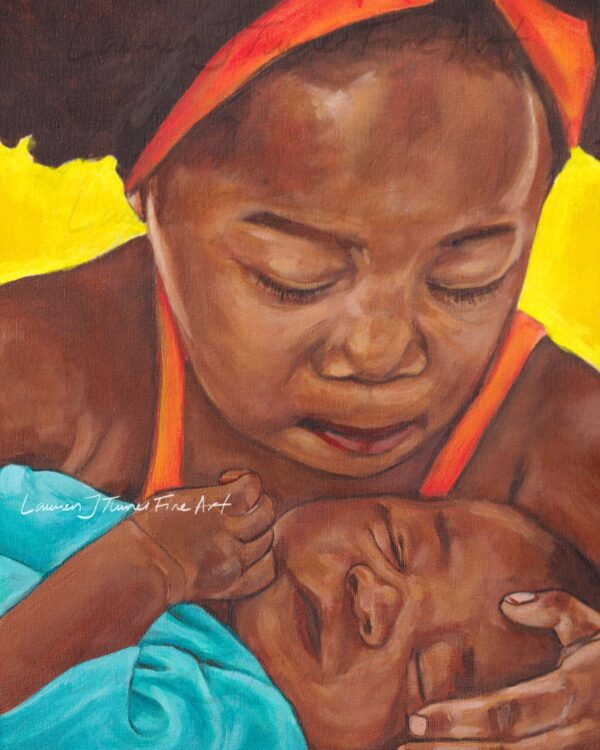 Original Painting: Big Sister Near Yellow