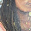 Original Painting: Pregnancy with White Roses - Image 3