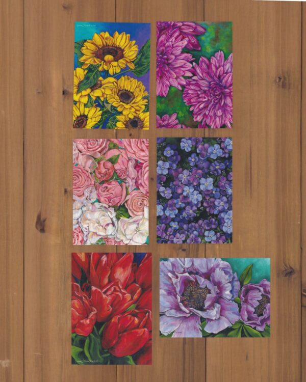 Flat Note Card Bundle: Blooming
