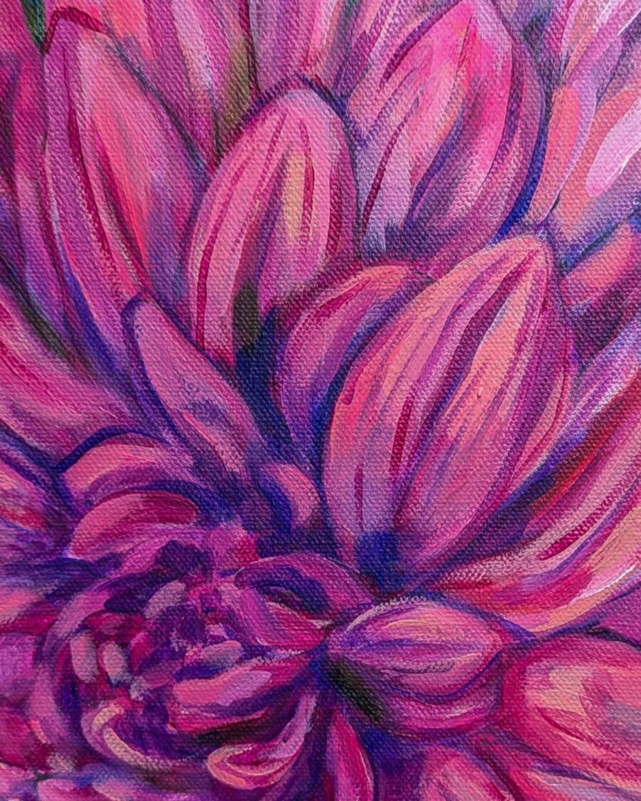 Original Painting: Hardy Chrysanthemums - Image 2