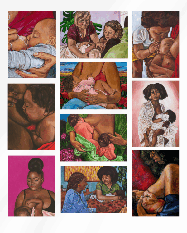 Lactation Flat Note Card Bundle