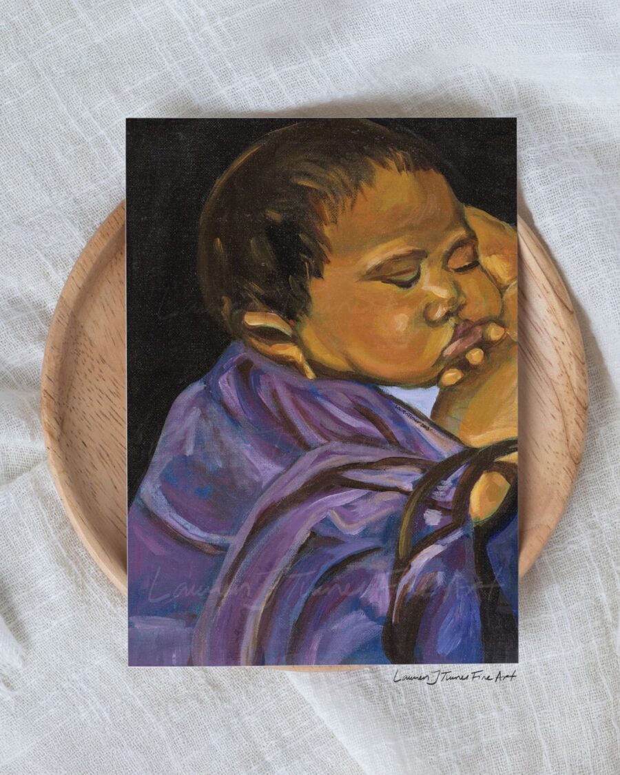Babywearing in Purple Sling - Image 4