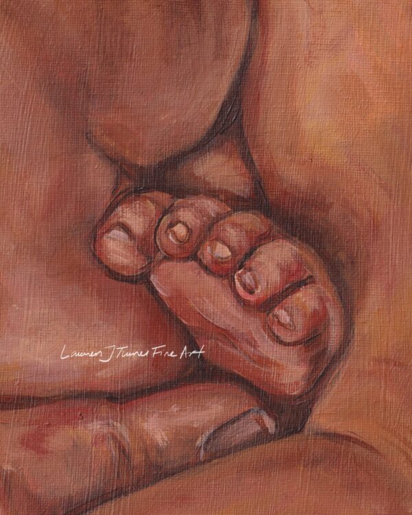 Original Painting: Baby Feet and Mini Snuggles