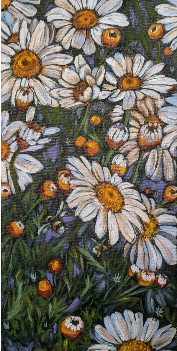 Original Painting: Dancing Daisies