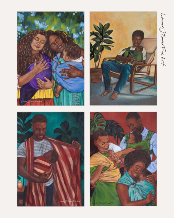 Flat Art Card Bundle: Baby Wearing