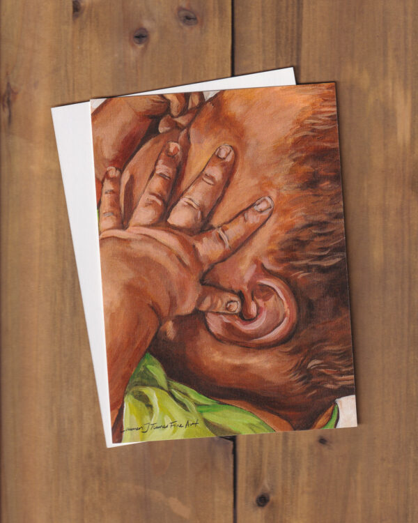 Little Fingers, Big Love Flat Art Card