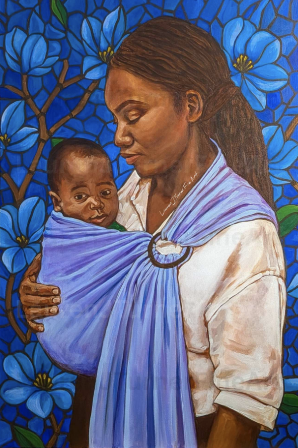 Original Painting: Held in Blue