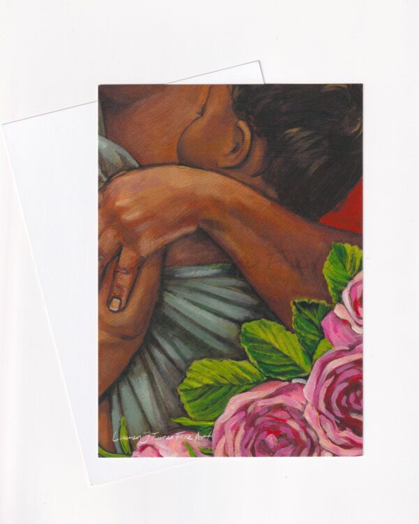 Babywearing with Pink Roses