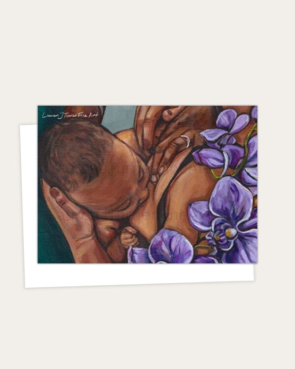 Breastfeeding Support with Purple Orchid