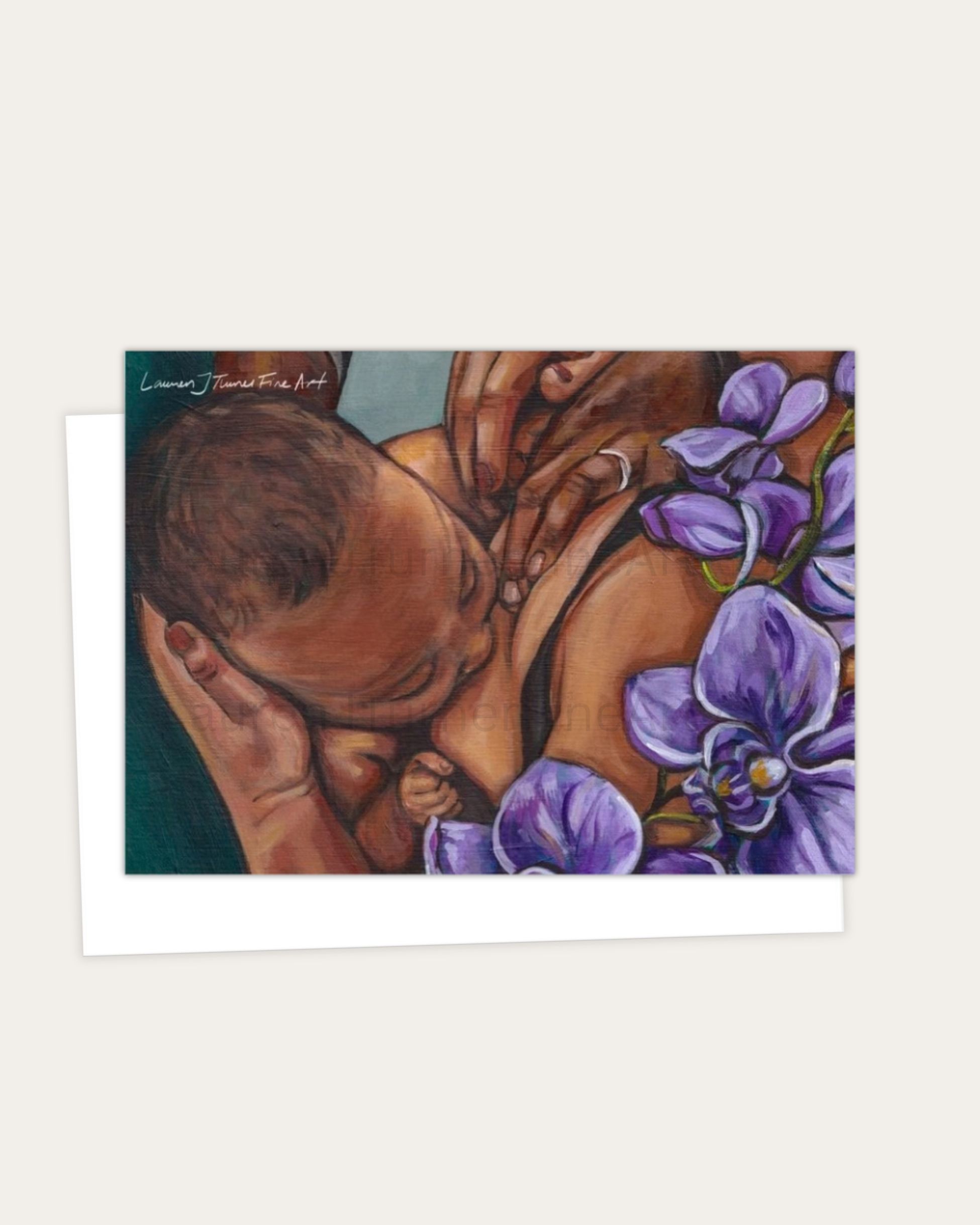 Breastfeeding Support with Purple Orchid