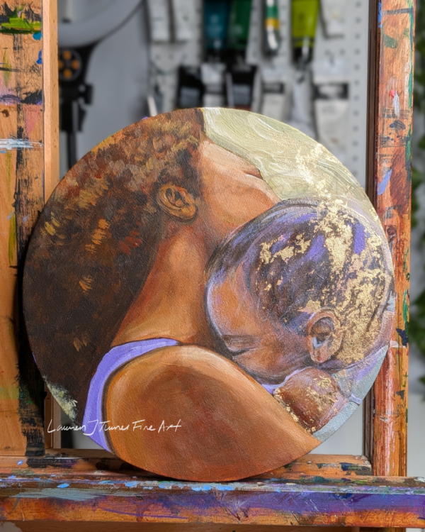 Original Painting: Held by Her
