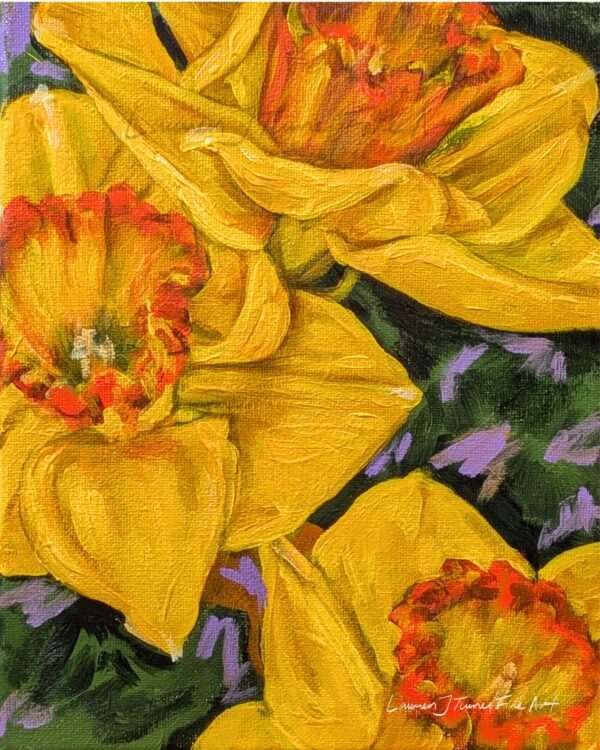 Original Painting: Yellow Daffodils
