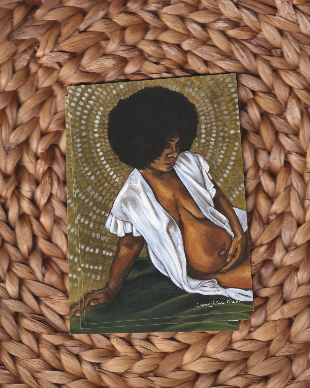 Expecting Radiance Flat Art Card - Image 2
