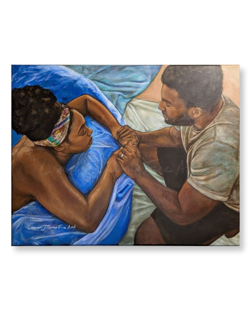 Original Painting: Riding the Wave Together